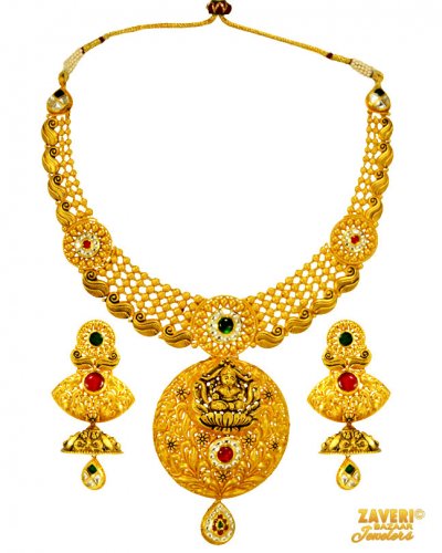 22 kt Traditional Temple Set 