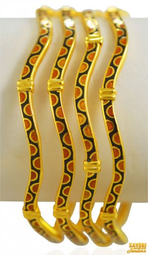 22Kt Gold  Bangles (4PC) 