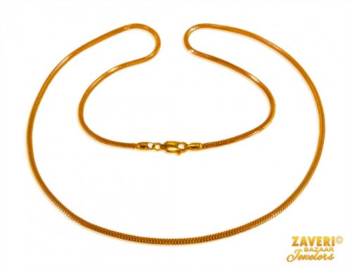 22 Kt Gold Two Tone Chain 