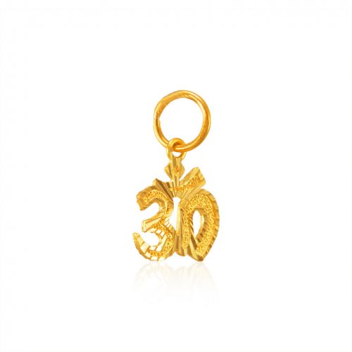 22Kt Gold OM Pendant 