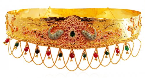 22k Gold Peacock Vaddanam 