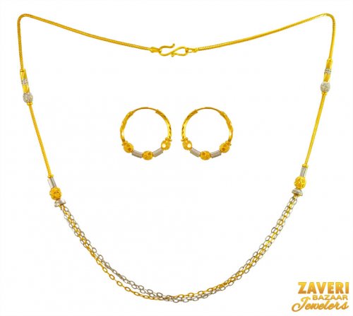 22K Gold Dokia two tones sets 