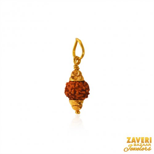 22k Gold Rudraksha Pendant 