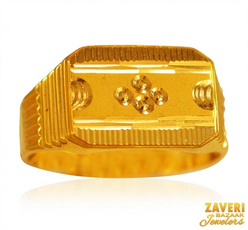 22Kt Gold Mens Ring 