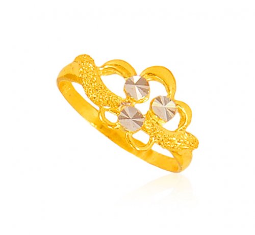 22 Karat Gold 2 Tone Ring 