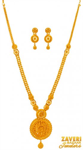 22K long Necklace Set 