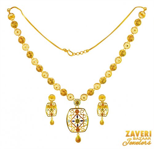 22Karat Gold Necklace Set 