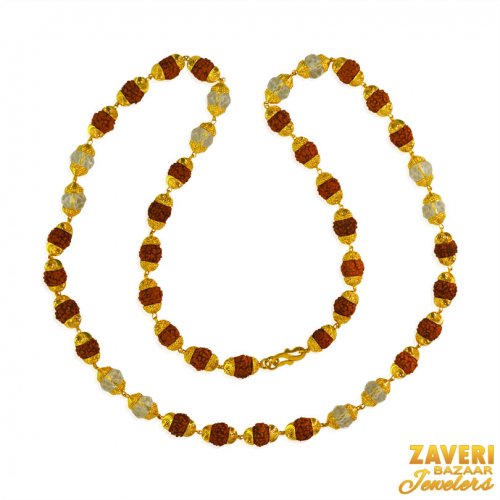 22 Karat Gold Rudraksh Mala  