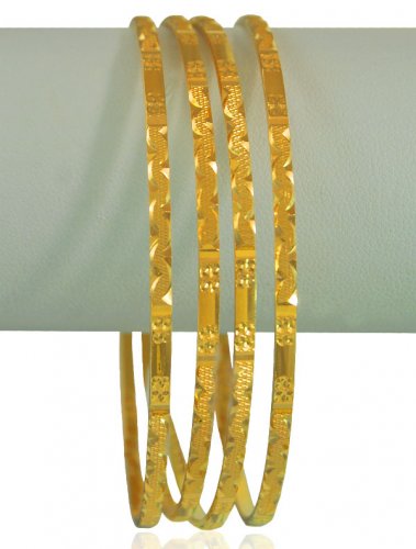22kt Gold Bangles Set(4 Pcs 