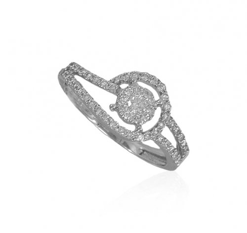 18K White Gold Diamond Ring 