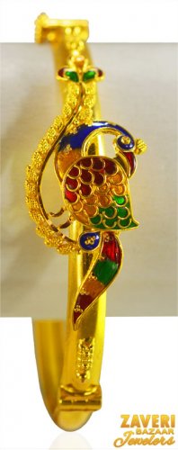 22K Gold Meenakari Kada  