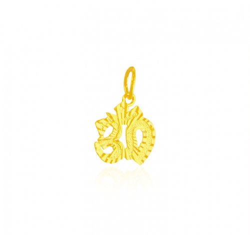 22Kt Gold OM Pendant 