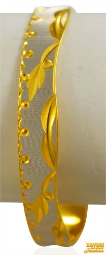 22k Fancy 2 Tone Bangle (1pc) 