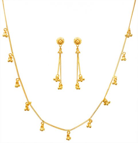 22kt Gold Fancy Necklace Set 