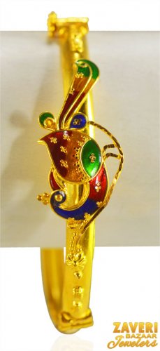 22K Gold Meenakari Kada 