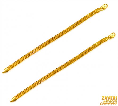 22k Gold Kids Payal (2pc) 