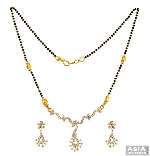 22K Gold Two Tone Mangalsutra Set 