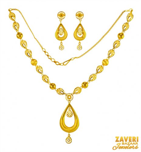 22Karat Gold Necklace Set 