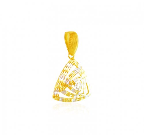 22 Karat Gold Two Tone Pendant 