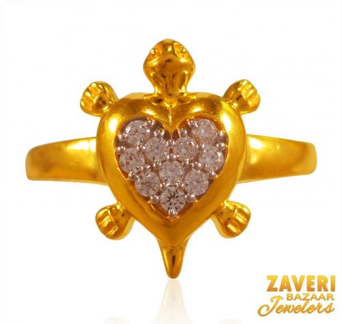 22 Kt Gold Tortoise Ring 