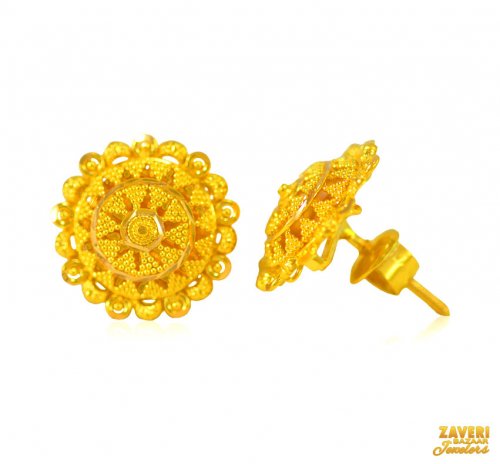 22 kt Fancy Gold Filigree Tops  