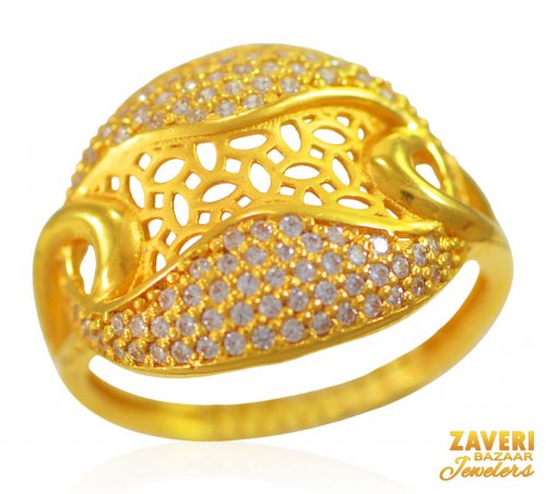 22K Gold Designer Ring 