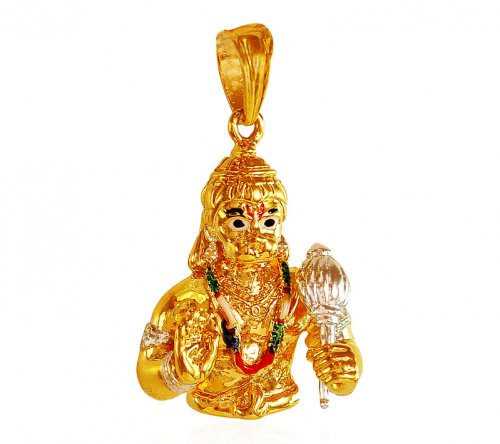 22Kt Gold Hanuman Pendant 