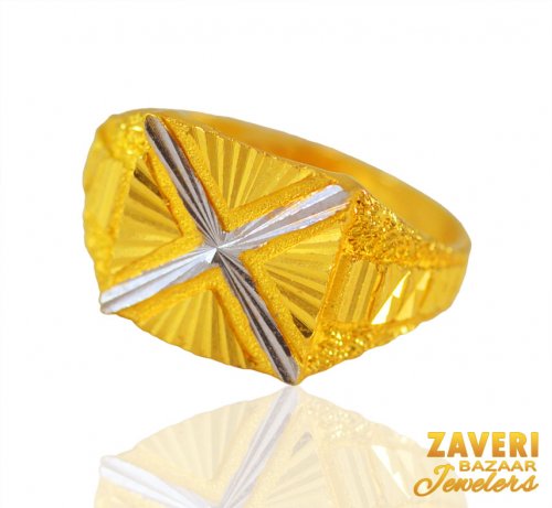 22 Karat Gold Mens Ring 