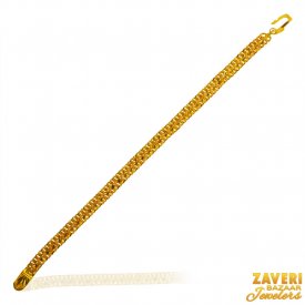 22kt Gold Mens Mountain Bracelet 