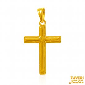 22Kt Gold Fancy Cross Pendant