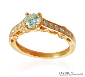 18 K Gold Certified Diamond Ring ( Diamond Rings (Ladies) )