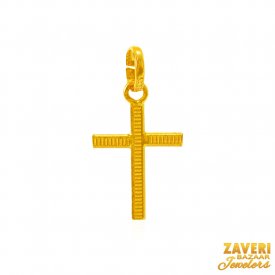 22Kt Gold Cross Pendant