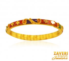 22K Gold Fancy Meenakari band ( 22K Gold Rings )