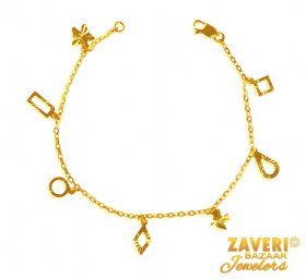 22k Gold Coins Bracelet  ( 22K Ladies Bracelets )