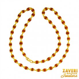 22 Karat Gold Rudraksh Mala 