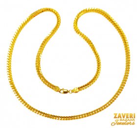 22K Gold Fox Tail Chain (20In)