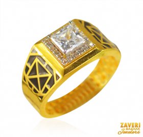 22Kt Signity Men's Ring ( Men`s Rings )