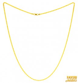 22Kt Gold Rope Chain (18 inch)