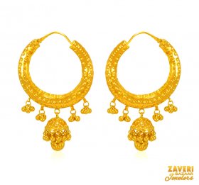 22 KT Gold Bali (Earrings) ( 22K Gold Hoops )