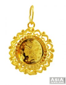 22K Gini Pendant ( Gold Fancy Pendants )