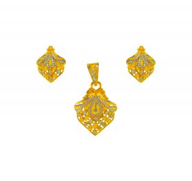 22k Gold Pendant Set