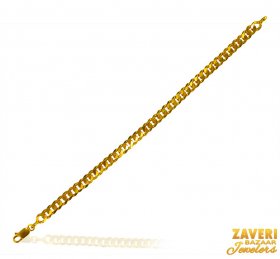22 Kt Fancy Linked Mens Bracelet 