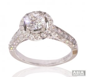 Mezmerizing 18K Ladies Solitaire  ( Diamond Rings (Ladies) )
