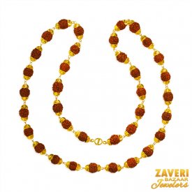 22 Karat Gold Rudraksh Mala 