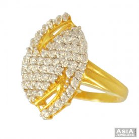 Ladies Fancy Signity Gold Ring(22k) ( Stone Rings )