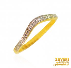 22K Gold CZ Band