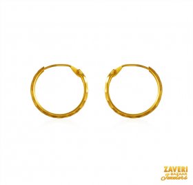 22 kt  Gold Hoop Earrings 