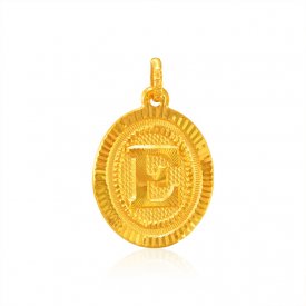 22K Gold Pendant (E)