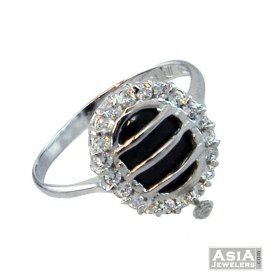 18K Fancy White Gold Ring ( White Gold Rings )