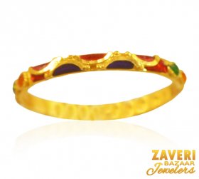 22K Gold Meenakari Band